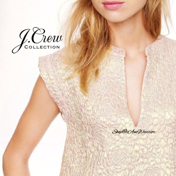 J.Crew Collection iridescent rose jacquard top *Shop@iAmWarrior - Picture 3 of 12